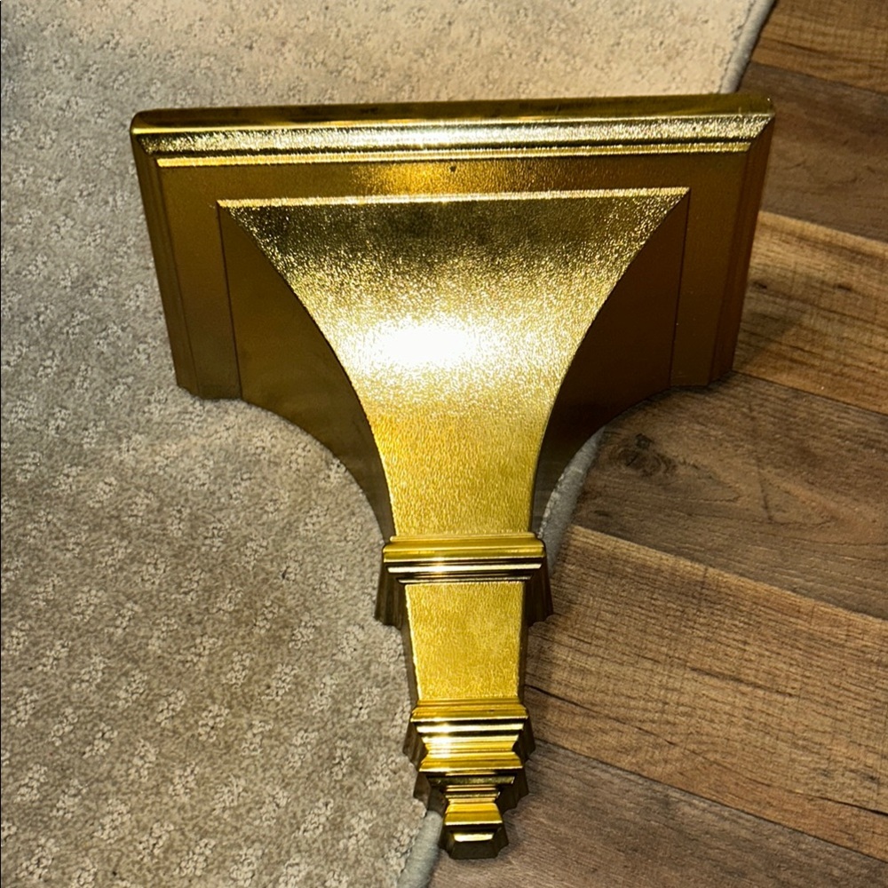 MCM Vintage Home Interior Golden Wall Sconce Made in USA